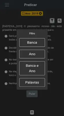 Português Simulados Concurso Público android App screenshot 2