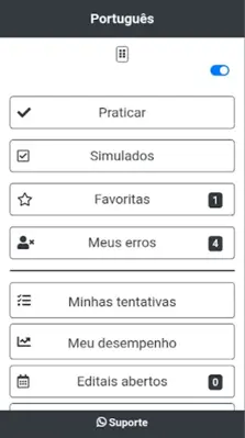 Português Simulados Concurso Público android App screenshot 5